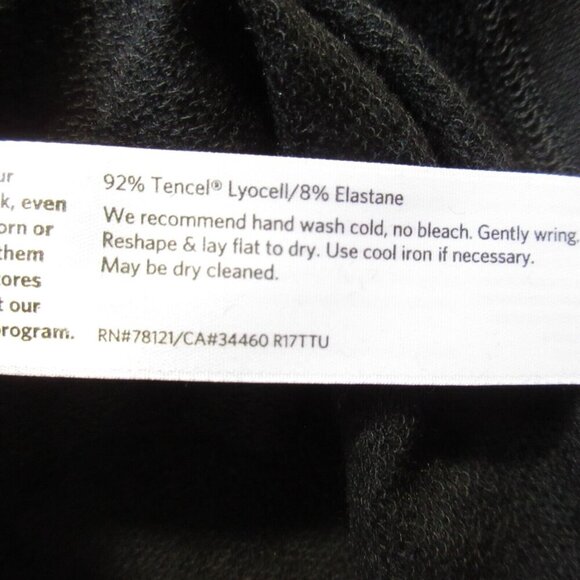 NWT Eileen Fisher Funnel Neck Jumper in Black Tencel Stretch Terry Dress 2X - Picture 7 of 7